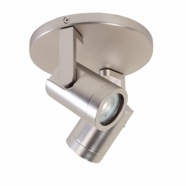 Moderne ronde plafond spot 2 lichts staal