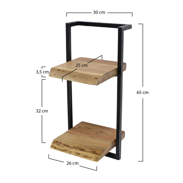 Wandplank edge 30cm H=65cm