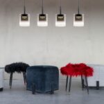 Moderne zwarte hanglamp 4 lichts Salerno rechthoekig