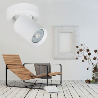 Moderne witte spot 1 lichts Oliver