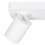 Witte IP44 badkamer spot 2 lichts Oliver rechthoekig