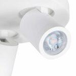 Witte IP44 badkamer spot 3 lichts Oliver rond