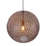 Zwarte opengewerkte hanglamp Oronero Ø60cm