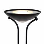 Bronzen vloerlamp New Luna met lees arm