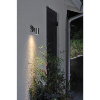 Modena wandarmatuur roestvrij staal buitenlamp 9cm