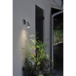 Modena wandarmatuur roestvrij staal buitenlamp richtbaar
