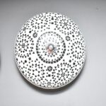 Oosterse mozaïek plafondlamp Indian Design groen Ø25cm