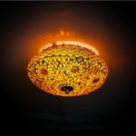 Oosterse mozaïek plafondlamp Turkish Design bruin beige Ø38cm
