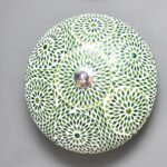 Oosterse mozaïek plafondlamp Turkish Design paars Ø38cm