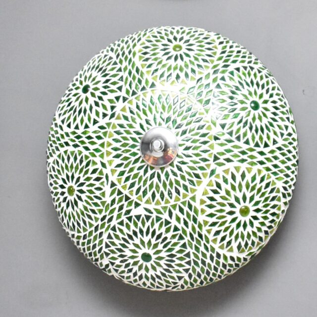 Oosterse mozaïek plafondlamp Turkish Design paars Ø38cm