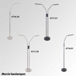 Moderne leeslamp 2 lichts Murcia zwart