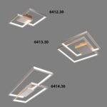 Moderne plafondlamp Stretto staal met 3 standen dimmer