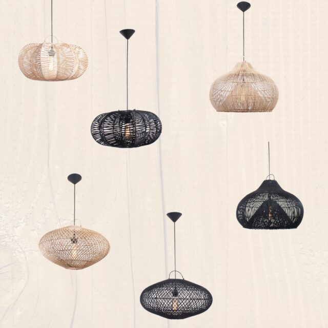 Rotan hanglamp Hauwert 50 cm naturel
