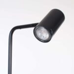 Zwarte leeslamp 1 lichts Burgos met 3 standen