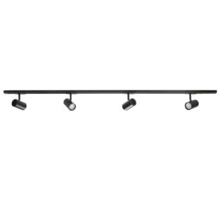 Railverlichting Zwart 4 Verstelbare Spots Modern Gu10