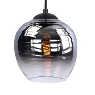 Landelijke hanglamp Fantasy Apple semi-smoke rond 3-lichts