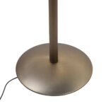 Verstelbare bronzen vloerlamp New Sapporo led met leesarm - 30 watt - 6 watt