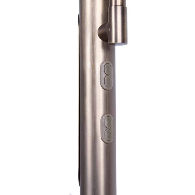 Verstelbare bronzen vloerlamp New Sapporo led met leesarm - 30 watt - 6 watt