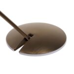 Verstelbare bronzen vloerlamp New Sapporo led met leesarm - 30 watt - 6 watt