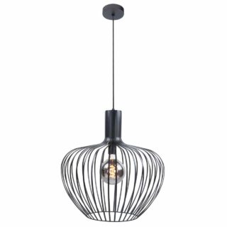 Open hanglamp Mela zwart 50 cm