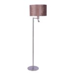 Verstelbare leeslamp met velours kap brons 40 cm