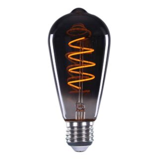 Led Lamp Smoke Titanium Dimbaar E27 9 Watt 2200k 350 Lumen