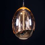 Luxe vide hanglamp Golden Egg 14-lichts