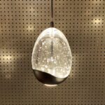 Sierlijke wandlamp Clear Egg 1-lichts