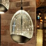 Sierlijke wandlamp Clear Egg 1-lichts