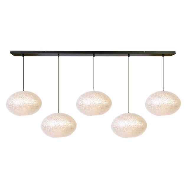 Hanglamp Apollo 30 cm parelmoer wit 5-lichts