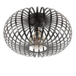 Moderne plafondlamp 1 lichts Balloon Ø 40cm zwart - Afbeelding 6