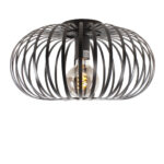 Moderne plafondlamp 1 lichts Balloon Ø 40cm zwart - Afbeelding 4