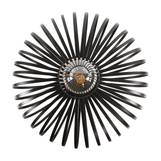 Moderne plafondlamp 1 lichts Balloon Ø 40cm zwart - Afbeelding 3