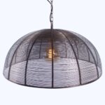 Ronde bronzen draadlamp Ø50cm