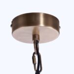 Trendy bronzen draadlamp Ø50cm