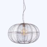 Trendy bronzen draadlamp Ø50cm
