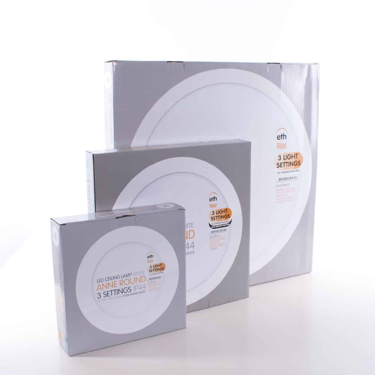 Badkamerlamp vierkant wit 30 x 30 cm - IP44 Badkamerlamp vierkant wit 30 x 30 cm - IP44