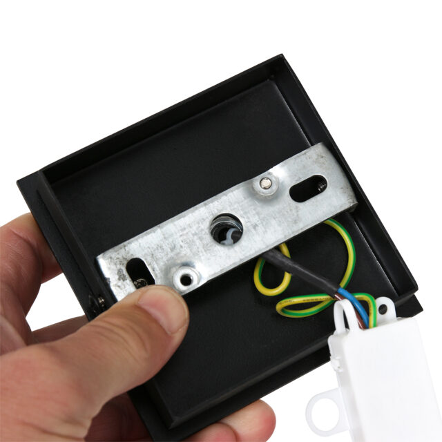 Badkamerspot Points Noirs 1 lichts Zwart inclusief ledlamp IP44
