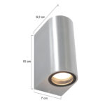Buitenlamp up | down light staal