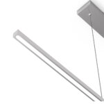 Hanglamp light stripe 1 lichts Staal