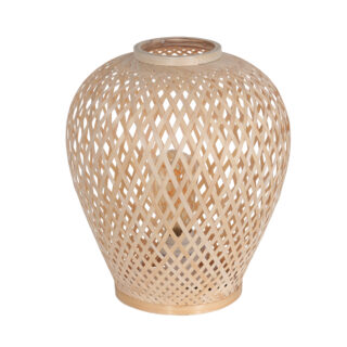 Houten Tafellamp Maze 1 lichts Naturel