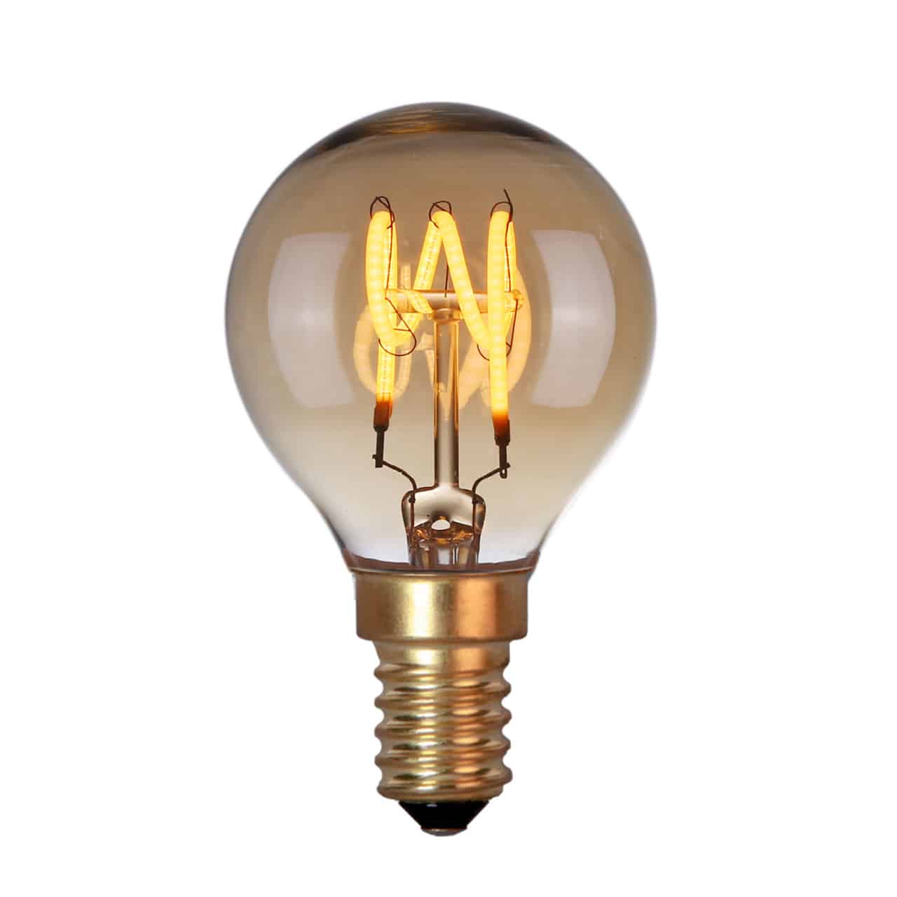 Kogellamp LED 4W dimbaar Amber E14