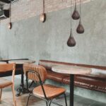 Landelijke hanglamp 3 lichts Bruciato gevlamd bruin rond
