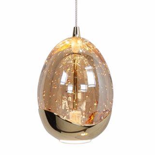 Moderne 1-lichts hanglamp Golden Egg