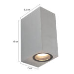 Moderne buitenlamp  2 lichts Staal