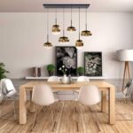 Moderne hanglamp Bellini semi-goud 6-lichts