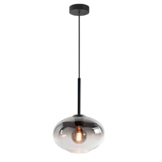 Moderne hanglamp Bellini semi-smoke glas 1-lichts