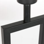 Tafellamp Stang 1 lichts Mat Zwart met Kap Oker Velours