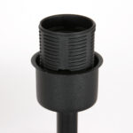 Tafellamp Stang 1 lichts Mat Zwart met Kap Oker Velours
