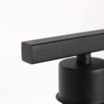 Tafellamp Stang 1 lichts Zwart met Kap Zwart Velours
